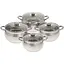 Універсальний набір каструль з кришками Bohmann BH-0504 8 предметів з нержавіючої сталі - мініатюра 1