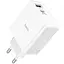 МЗП Hoco C113A Awesome PD65W (1USB-A/1C) White - мініатюра 2