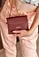 Жіноча шкіряна сумка поясна / кроссбоді Mini бордова - мініатюра 7