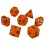 Набор кубиков Glow in the dark 7 Dice Set - Orange , 7 шт. (g7dglow04) - миниатюра 1
