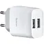 Мережевий зарядний пристрій Hoco C73A Glorious dual port charger ( EU ) Білий - мініатюра 1
