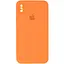 Чехол Epik Silicone Case Square Full Camera Protective AA для Apple iPhone X/XS 5.8 Оранжевый/Papaya - миниатюра 1