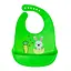 Слюнявчик силиконовый "Зайчик" MGZ-0611 (Lime) с карманом - миниатюра 1