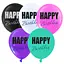 Шарик воздушный латексный с принтом 30 см (25) Happy Birthday, IDEA7-PB-32 - миниатюра 1
