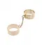 Наручники Taboom Dona Slave Wrist Cuffs 62 см золотий - мініатюра 2