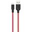 Дата кабель Hoco X21 Plus Silicone MicroUSB Cable (1m) Black / Red - мініатюра 1