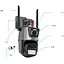 Уличная охранная поворотная Wi-Fi камера Baellerry Dual Lens Zoom 8MP сирена, зум, удаленным доступом онлайн - миниатюра 2