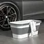 Ведро для швабры лентяйки Barrel LY488 силиконовое складное с ручками и колесиками для широкой швабры 15 л - миниатюра 3