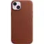 Оригинальный кожаный чехол Apple Leather Case MagSafe для iPhone 14 Plus (6.7") Umber (MPPD3ZE/A) - миниатюра 1