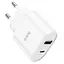 Мережевий зарядний пристрій Hoco C95A Lineal PD20W+QC3.0 + Cable USB-C to Lightning White (757326) [76051] - мініатюра 6