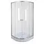 Душевая кабина без поддона Mixxus Plain SC01-90x90x185 -TR хром прозрачное стекло 4 мм MI6899, Универсальная, прозрачная, хром - миниатюра 1