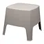 Столик-табурет приставний Prosperplast Milane сіро-бежевий - мініатюра 1