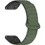 Ремешок DK CDK для Garmin Forerunner 965 22mm Silicone Shaped Magnetic Band (019626) (green / black) - миниатюра 1