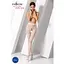 Эротические колготки-бодистокинг Passion S010 white с доступом геометрический рисунок S/M/L - миниатюра 2