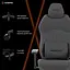 Крісло ігрове GamePro GC760DG Dark grey fabric (GC760DG) - мініатюра 13