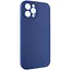 Чохол Epik Silicone Case Full Camera Protective AA NO LOGO для Apple iPhone 12 Pro 6.1 Синій/Deep navy - мініатюра 2