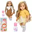 Кукла, 50 см, длинные волосы, бутылочка (в ассортименте) - миниатюра 2