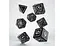 Набор кубиков Runic Black & white Dice Set , 7 шт. (SRUN01) - миниатюра 2