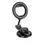 Автотримач для телефона HOCO H77 View folding magnetic ring car holder (center console) Black Metal Gray - мініатюра 6