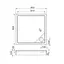 Душевой поддон Roca Malaga Square 90x90 A276256000 - миниатюра 3