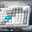 Клавіатура GamePro Asgard Drakkar Keychron Super Red Switch Wireless/Bluetooth/USB White бездротова (MK305WH) - мініатюра 11