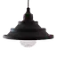 Светильник подвесной универсальный силиконовый гармошкой "Пирамидка" черный шнур 1,5м TM LUMANO - миниатюра 1