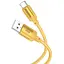 Дата кабель Borofone BX108 Start silicone USB to Type-C 3A (1m) Gold - мініатюра 2