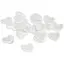 Набір пластикових сердець Білий 1,2см 48шт Knorr Prandell - мініатюра 1