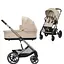 Коляска Cybex Balios S Lux TPE Almond Beige з бампером + Люлька Cybex S Almond Beige бежева - мініатюра 1