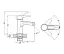 Смеситель для умывальника Zegor PUD1-A045MG однорычажный Графитовый 30412 - миниатюра 2