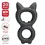 Ерекційне кільце Crazy Bull Super Soft Silicone Toran, чорне PRETTY LOVE BI-210365 103644 - мініатюра 3