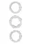 Набор эрекционных колец NS Novelties Renegade Intensity Rings 3 шт. прозрачный - миниатюра 2