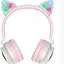 Наушники Hoco W27 Cat EAR Wireless headphones чисто розовые - миниатюра 1