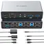 USB-перемикач HDMI KVM Switch 2 монітори 2 комп'ютери подвійний монітор KVM 4K 60 Гц - мініатюра 1