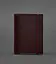 Кожаная обложка для паспорта 1.0 бордовая - миниатюра 1