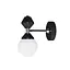 Настінне бра Dome №3 PikArt арт. 6252 Срібний/чорний - мініатюра 1