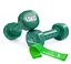 Гантель вінілова PowerPlay 4125 Achilles 2*1,5 кг Зелені 2 шт (PP_4125_1,5kg_2in) - мініатюра 1