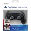 Sony DualShock 4 Version 2 (black) + Thumb Grips (накладки на стики, 4 шт.) - миниатюра 1