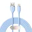Кабель Baseus Jelly Liquid Silica Gel Fast Charging Data Cable USB to iP 2.4A 2m Blue - мініатюра 1