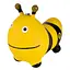 Дитяча іграшка-стрибун "Бджілка" RB2515 музика, світло Жовтий - мініатюра 1