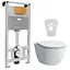 Комплект инсталляция 3 в 1 Volle Master Neo 201010 + унитаз Laufen Pro Rimless H8669570000001 с сидением Soft Close Slim, Белый - миниатюра 1