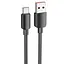 Дата кабель Hoco X96 Hyper USB to Type-C 100W (0.25m) Black - мініатюра 1