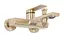 Смеситель для ванны Rea Verso настенный с изливом brushed gold REA-B6565 Золотой - миниатюра 5