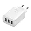 Блок питания Baseus Compact 17W (3 USB) белый зарядное устройство - миниатюра 5