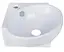 Комплект Qtap Leo N: Раковина подвесная угловая овальная 380x360x130 мм WHITE + Донный клапан PU02O (QT11115010WN47331) - миниатюра 4