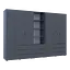 Шкаф для одежды Doros Гелар Графит 3+3ДСП с пеналом 292.4х49.5х203.4 (42005172) - миниатюра 7