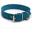 Нашийник для собак Zoo-hunt ОТ Кісточка шкіряний тиснений бірюзовий 3,0/41-51 см - мініатюра 1