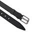 Ремень мужской кожаный JK-4008 (125 см) черный - миниатюра 2