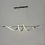 Удлиненная люстра Wave в серебряном корпусе 120 см | Ст. K 23-1200 CH | Line F - миниатюра 5