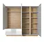 Шкаф для одежды Perfect Home Арко / Arco 4-дверный с зеркалом 4D2S/220 Белый глянец/дуб грандсон (PFH-091041) - миниатюра 3